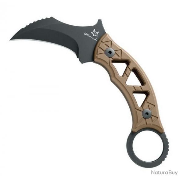 Poignard Karambit "Tribal K" titanium bronze [Fox Production]