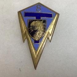 FRANCE TRANSMISSIONS - Insigne 8° R.T.   Régiment de Transmissions Drago 698