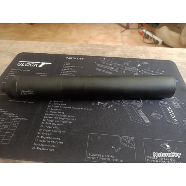 SILENCIEUX MODULAIRE SRIE ".308" ROEDALE, "COMPACT", LONGUEUR RGLABLE AIRSOFT
