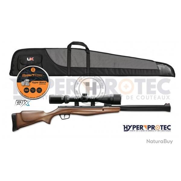 Pack carabine  plomb Stoeger RX20 S3 Suppressor crosse bois, 3-9x40 AO et housse