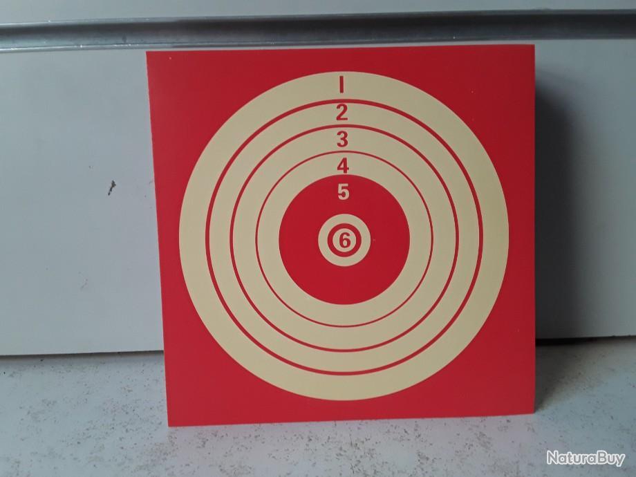 100 cibles carton 14x14 rouge - Armurerie Centrale