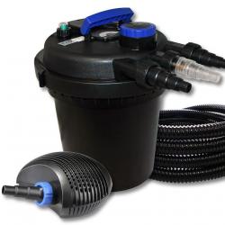 Kit filtration bassin à pression 6000l 11W UVC équipé 024 bassin55426