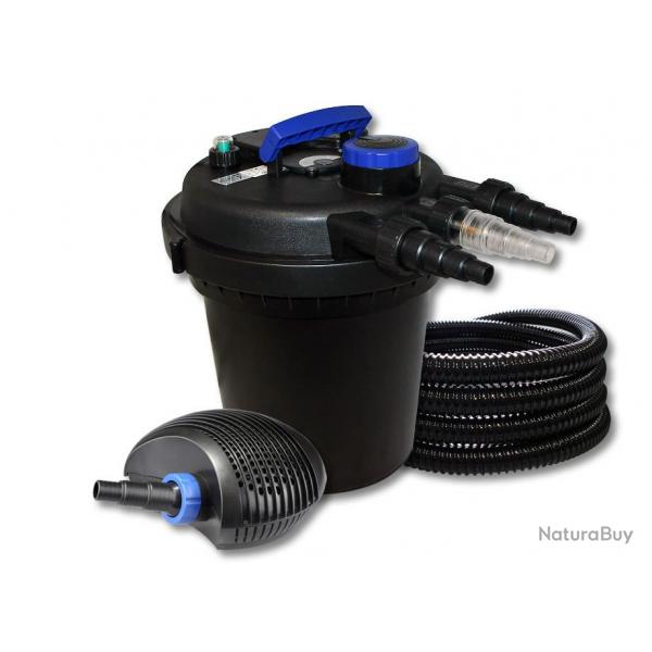 ++Kit filtration bassin  pression 6000l 11W UVC quip 024 bassin55426
