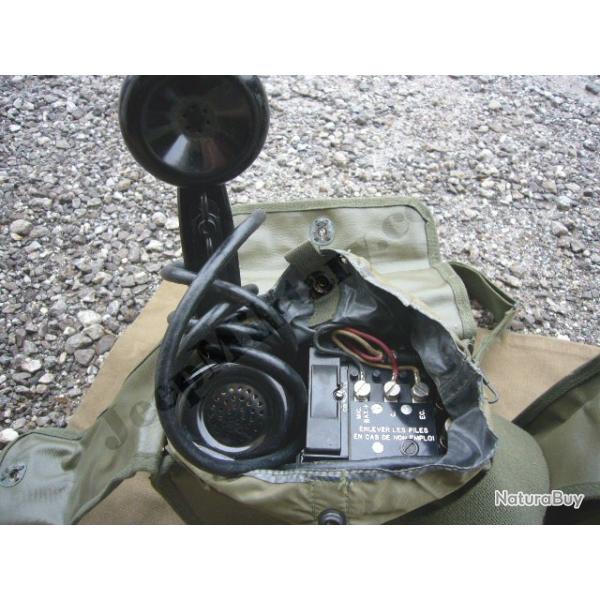 Tlphone EE-8 militaire type US WW2 Algrie Indochine jeep Dodge Gmc tente Small Wall EE8 vintage
