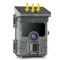 petites annonces chasse pêche : Caméra Chasse Solaire 4K 46MP Batterie intégrée CAMPARK Trail 36pcs 850nm LED Vision Nocturne IP66