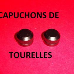 paire capuchons lunette point rouge diamètre filetage 13.50mm hauteur 10mm-VENDU PAR JEPERCUTE(R666)