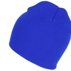 Bonnet Bleu Vif Court en Laine Classe et Original Fylik Taille unique Bleu