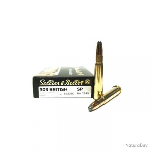 20 Sellier & Bellot cal.303 British SP 150 grains - 9.7 grammes