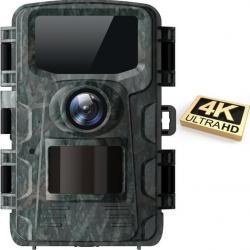 Caméra de chasse 4K 40MP - Vision nocturne Grand Angle 120° Déclencheur 0.1s - IP66 CAMPARK