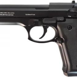 Pistolet d'alarme à blanc ou à gaz BLOW F92 - Cal. 9mm PAK Noir