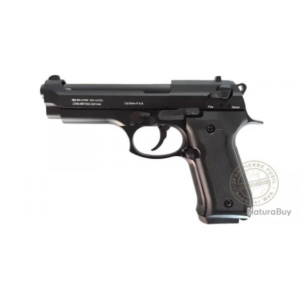 Pistolet d'alarme  blanc ou  gaz BLOW F92 - Cal. 9mm PAK Noir
