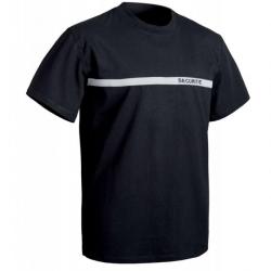 Tee-shirt Sécu-One Sécurité bande grise XL NOIR