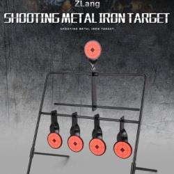 cible de tir en métal rotatif, 4 + 1, entraînement au tir