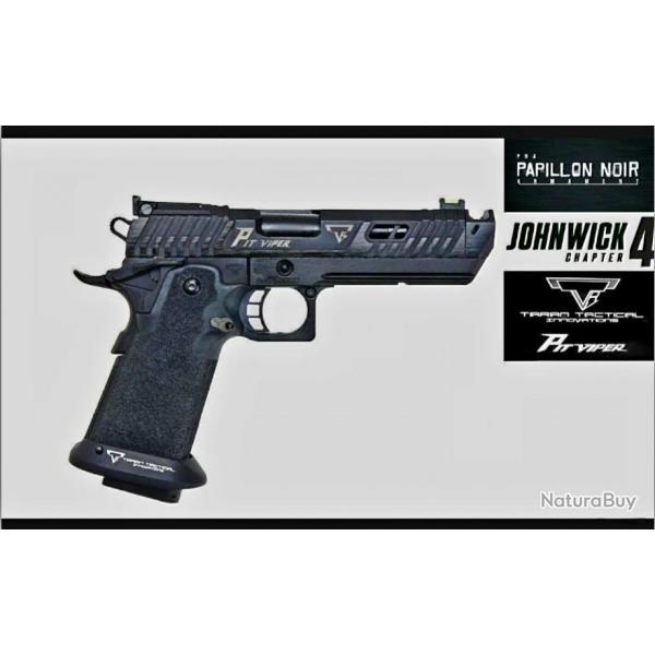 PIT VIPER EMG GAZ et Co2 JOHN WICK4 FULL BLACK EDITION LIMITÉE COMPENSATEUR FIBRE OPTI PHOSPHO BYPNA