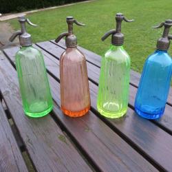 Lot d'Ancien Siphon à eau de Seltz de diverses brasseries principalement du NORD de la France (XXé)