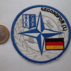écusson collection militaire SFOR GECONSFOR (L)  Bosnie-Herzégovine