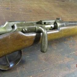 fusil carabine chasse au bon fonctionnement  Chassepot modifié Gras cal 28 crosse TB canon 1877