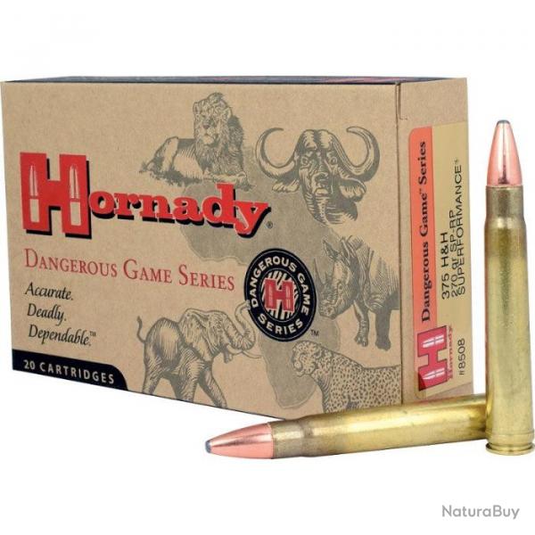 Balles Hornady Dangerous Game SP-RP - Cal. 375 HH