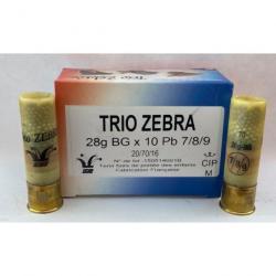 Cartouche De Chasse Jocker Trio Zebra - 28G - Calibre 20 8/9/10