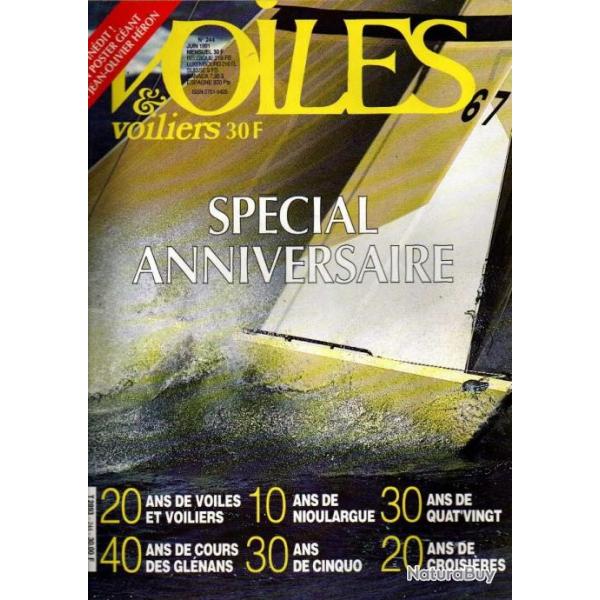 voiles et voiliers spcial salon 1993, 1994 et spcial anniversaire avec son poster