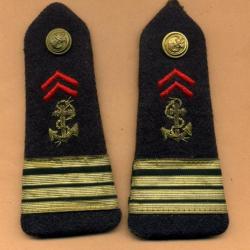 Epaulettes Troupes de Marine  -  TDM - colo - Commandant