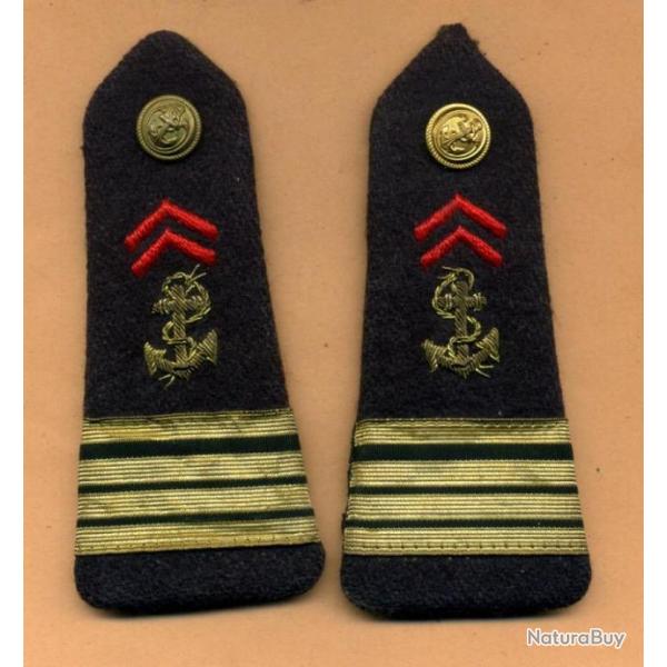 Epaulettes Troupes de Marine  -  TDM - colo - Commandant