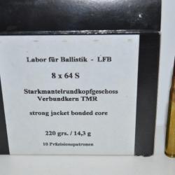 1 boite de balles calibre 8X64S - LFB