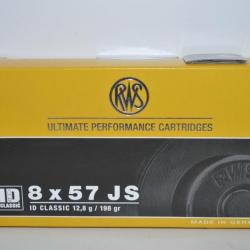 1 boite de balles calibre 8x57 JS - ID Classic RWS