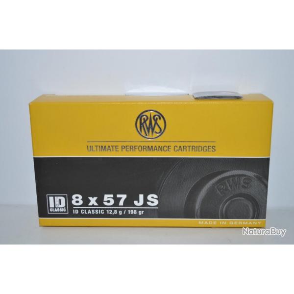 1 boite de balles calibre 8x57 JS - ID Classic RWS