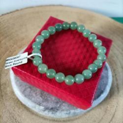 Bracelet en pierre naturelle Aventurine verte perles 8 mm Réf : N18