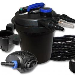 ACTI-Kit filtration de bassin à pression 10000l avec 11W UVC équipè 0123 bassin55480