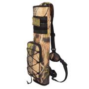 Carquois En Cuir Marron Pour Arc - 2 Points D'Attache - Ambidextre - Neuf Sous Emballage