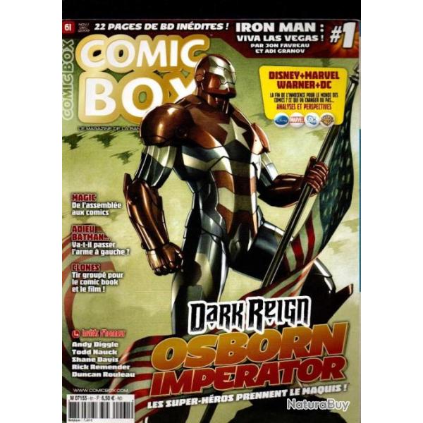 comic box 61  le magazine de la bande dessine amricaine  , iron man,