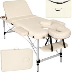ACTI-Table de massage portable pliante à 3 zones beige en alu table047