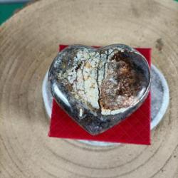Coeur en Agate Dentritique d 'un poids de 187 grammes