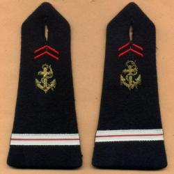 Epaulettes Troupes de Marine  -  TDM - colo - Adjudant