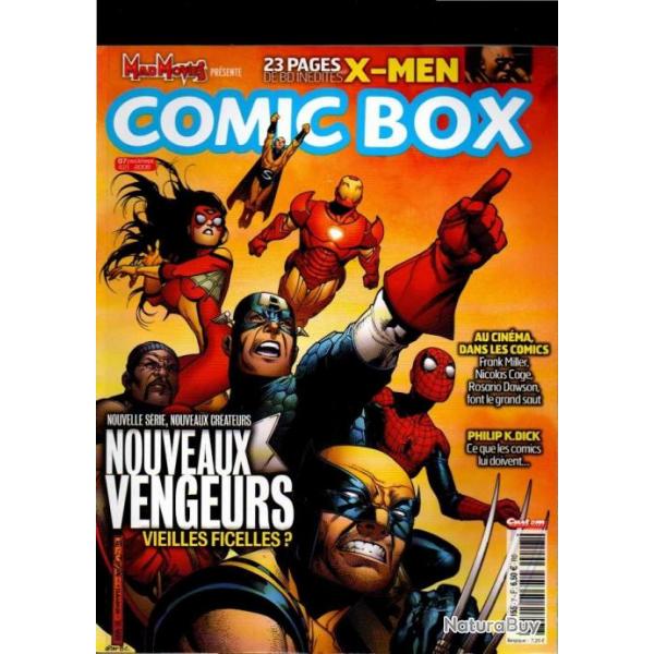 comic box 7  le magazine de la bande dessine amricaine  ,marvel, x-men