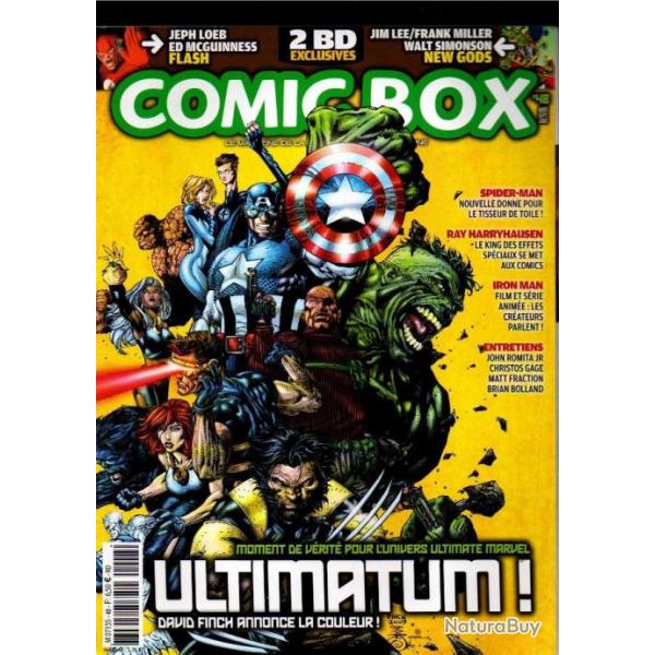 comic box 48  le magazine de la bande dessine amricaine  ,marvel, x-men , flash, iron-man