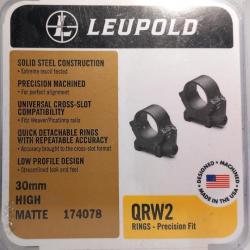 Collier Leupold QRW 2 30mm haut