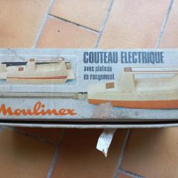 Couteau électrique Moulinex Vintage Complet dans sa boite