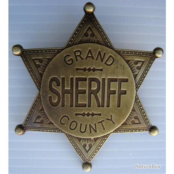 BROCHE ETOILE SHERIFF - GRAND COUNTY - USA POLICE - Rf.113l