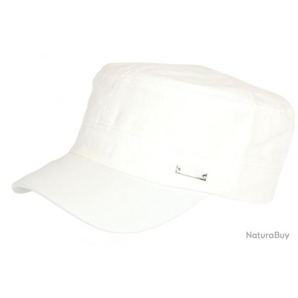 Casquette Militaire Blanche Army en Coton Tendance Clyff Taille unique Blanc