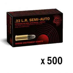 500 Cartouches à balle Geco 22LR semi-auto 