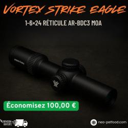 Vortex Strike Eagle 1-6x24 Réticule AR-BDC3 Moa LIVRAISON OFFERTE