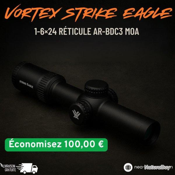 Vortex Strike Eagle 1-6x24 Rticule AR-BDC3 Moa LIVRAISON OFFERTE