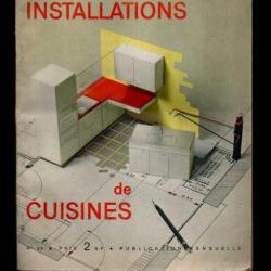 documents arts ménagers ,  fascicule , installations des cuisines