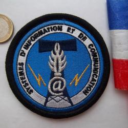 écusson militaire information communication insigne tissu collection