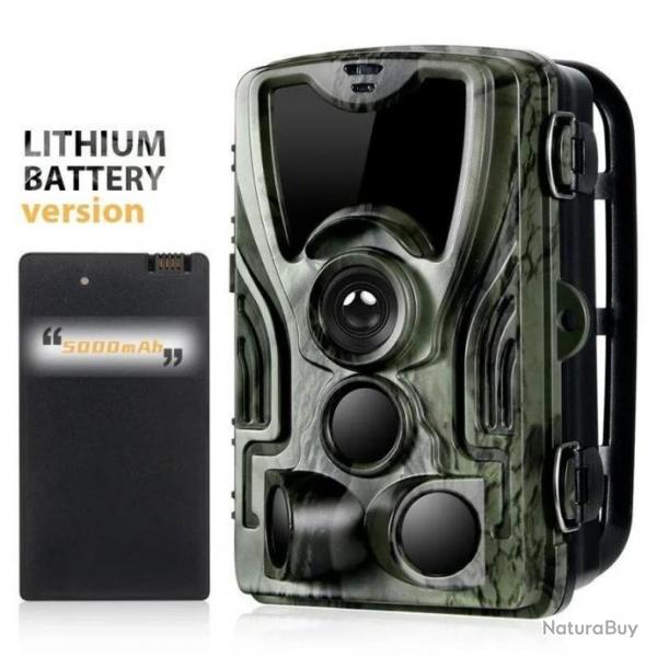 Camera de Chasse Extrieure, 24MP, 1080P, 5000 mAh, batterie au lithium Vision Nocturne Observation