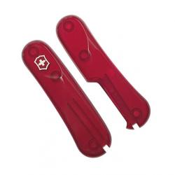 Plaquettes couteau suisse "Evo" 85 mm, Couleur rouge translucide [Victorinox]