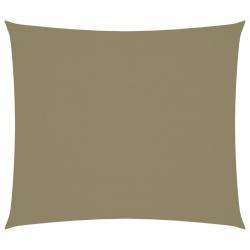 Voile toile d'ombrage parasol tissu oxford rectangulaire 2 x 2,5 m beige 02_0009588